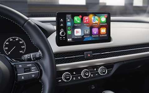 Multimídia 9” com interface para smartphones com Apple CarPlay™ e Android Auto™